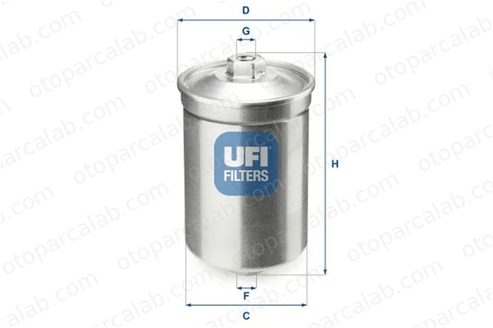 UFI 31.502.00 Yakıt Filtresi AUDI 100 C3 Sedan FORD SIERRA II Turnier 31262352 8978561