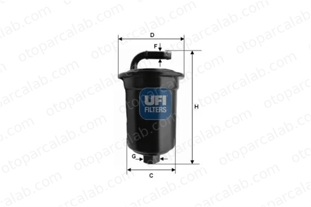 UFI 31.694.00 Yakıt Filtresi PIAGGIO PORTER Panelvan/Van PORTER Platform şasi 3169400 2330087507