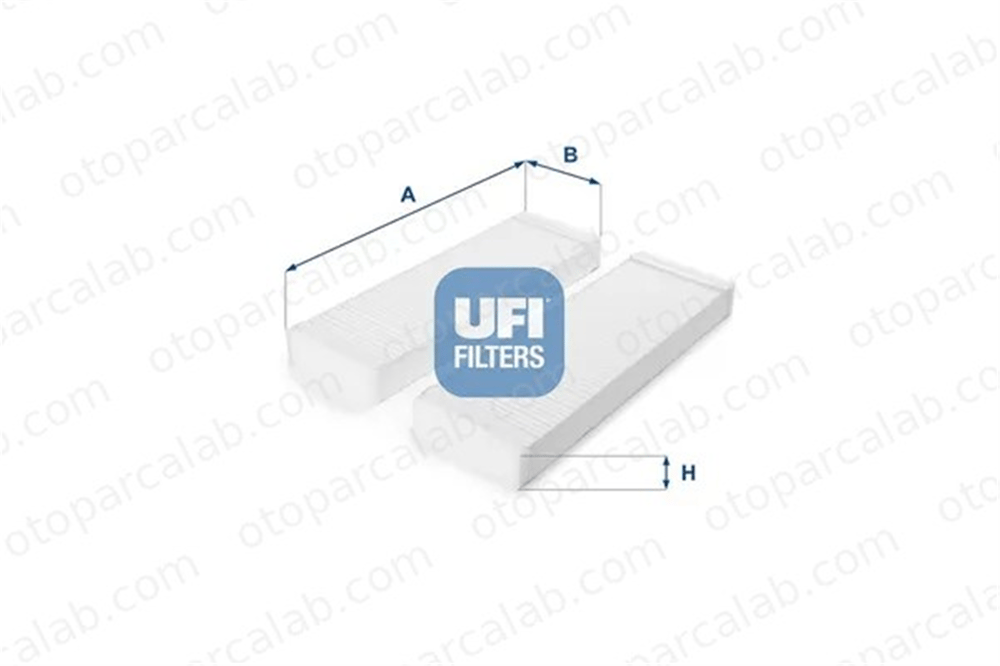 UFI 53.226.00 Polen Filtresi AUDI A6 C6 Avant A6 C6 4F0819439 4F0898438
