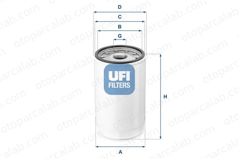 UFI 80.043.00 Yağ Filtresi FIAT 90 66 8004300 1909130