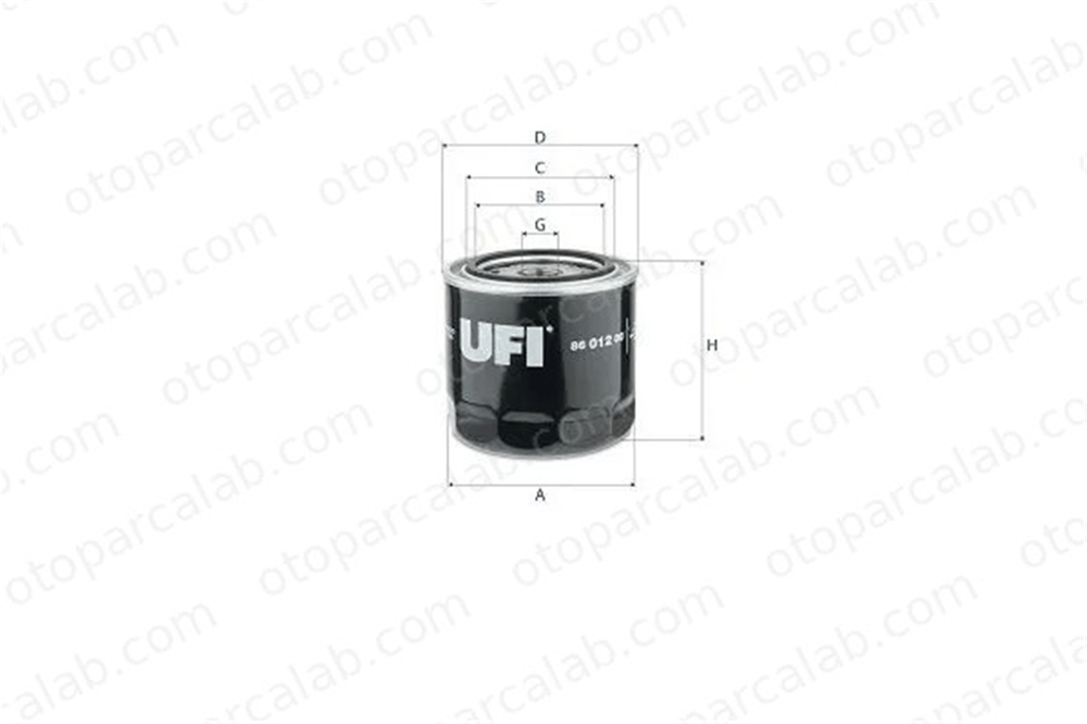 UFI 86.012.00 Yağ Filtresi VOLVO FL6 FL10 11445474 AM39653
