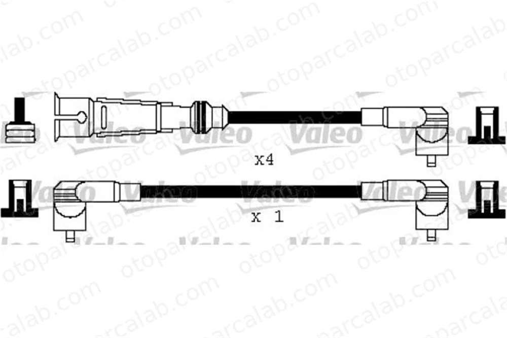 VALEO 346112 Buji Kablosu VW GOLF II CADDY II Kasa/büyük limuzin 032905041 1612609