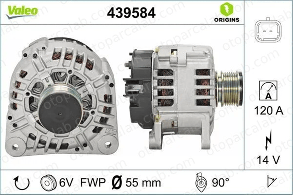 VALEO 439584 Alternatör DACIA DUSTER LODGY 231002949R 8200385098