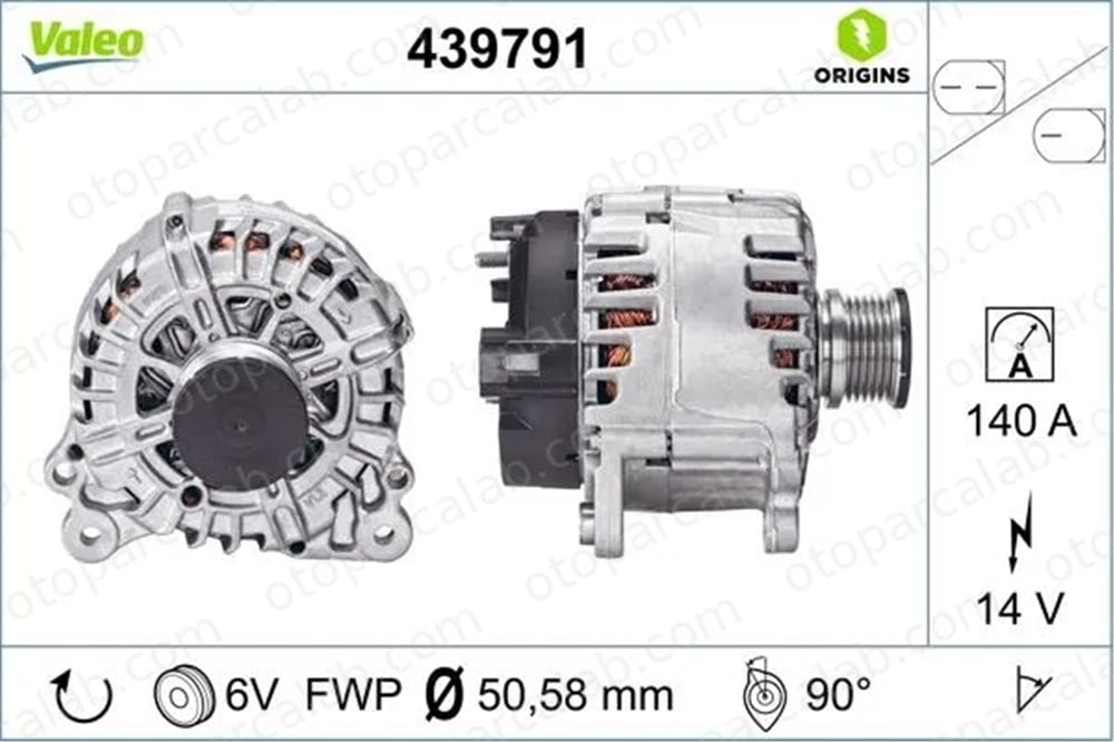 VALEO 439791 Alternatör VW TRANSPORTER T6 / CARAVELLE T6 Minibüs/Otobüs TRANSPORTER T6 Panelvan/Van 3L903023K 03L903023K