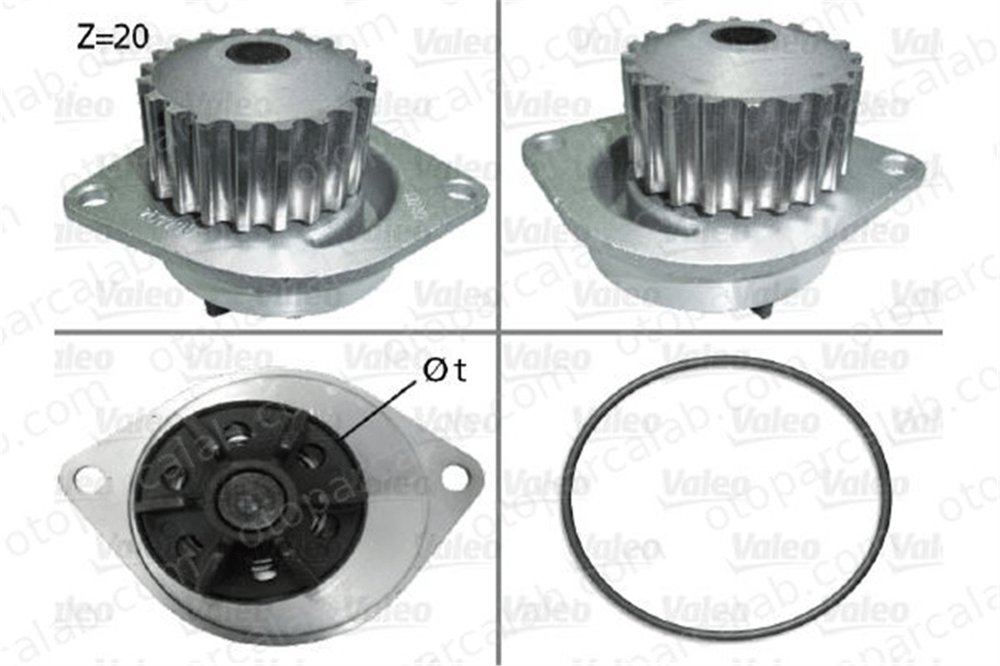 VALEO 506290 Devirdaim Su Pompası CITROËN AX PEUGEOT 205 II 120158 120197