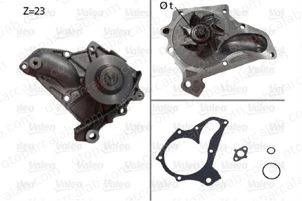 VALEO 506624 Devirdaim Su Pompası TOYOTA CAMRY CAMRY Station wagon 1610009040 1610079075
