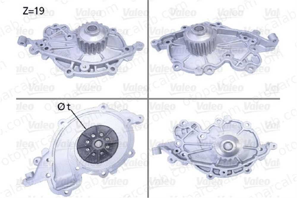 VALEO 506637 Devirdaim Su Pompası RENAULT LAGUNA I LAGUNA I Grandtour 7700106101 7700107845