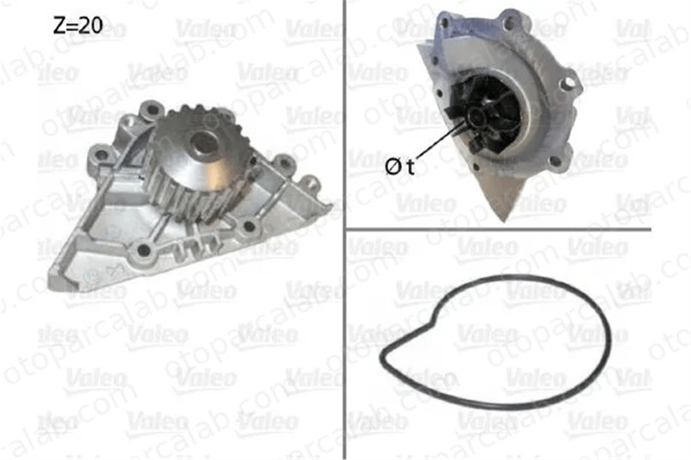 VALEO 506720 Devirdaim Su Pompası PEUGEOT 407 SW 407 1201E1 1201F4