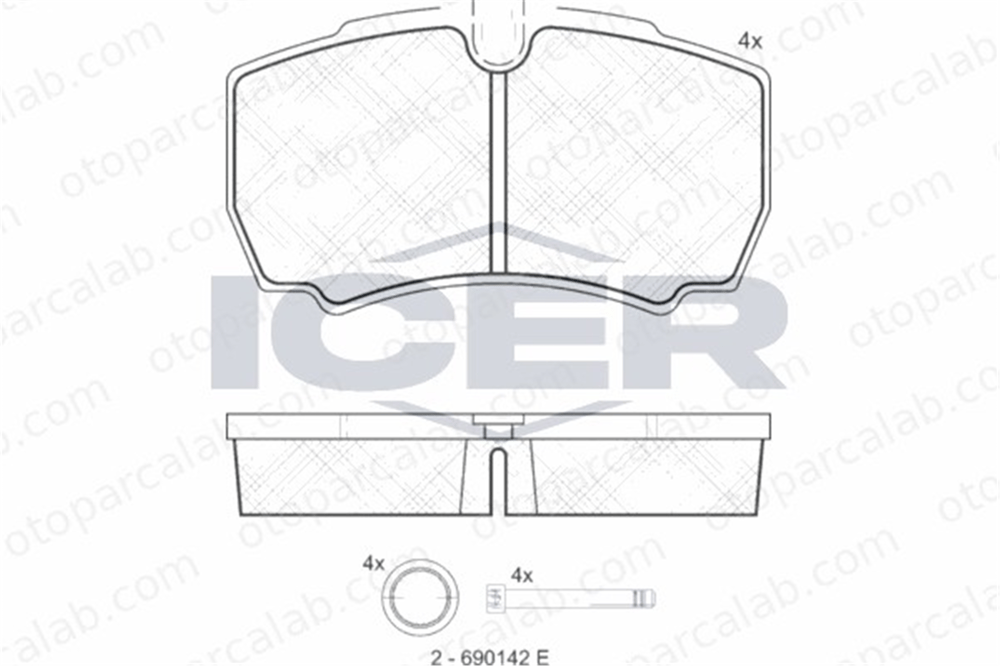 VALEO 541705 Fren Disk Balata Arka IVECO DAILY III Panelvan/Van DAILY III Platform şasi 2991667 42470841