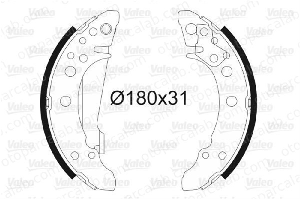 VALEO 562020 Fren Pabuçlu Balata Arka VW GOLF II POLO Coupe 171609525A 171609526A