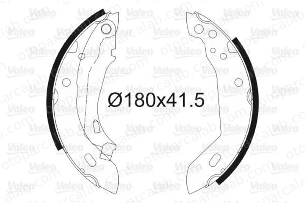 VALEO 562033 Fren Pabuçlu Balata Arka PEUGEOT 309 I RENAULT 11 424125 424171