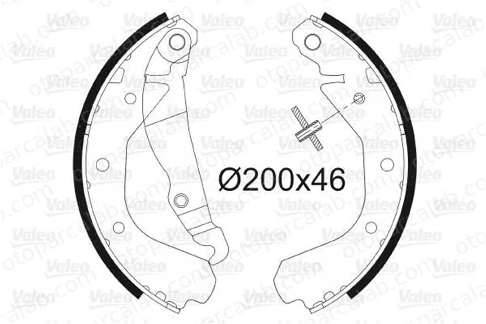 VALEO 562038 Fren Pabuçlu Balata Arka OPEL KADETT E KADETT E Hatchback 1605590 1605055
