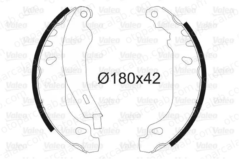 VALEO 562040 Fren Pabuçlu Balata Arka RENAULT 9 CLIO I 7701202820 7701202542