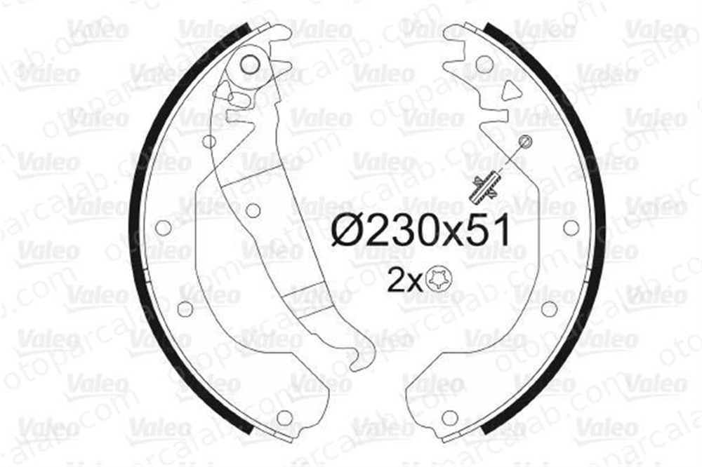 VALEO 562058 Fren Pabuçlu Balata Arka OPEL REKORD E REKORD E Station wagon 1605690 1605591