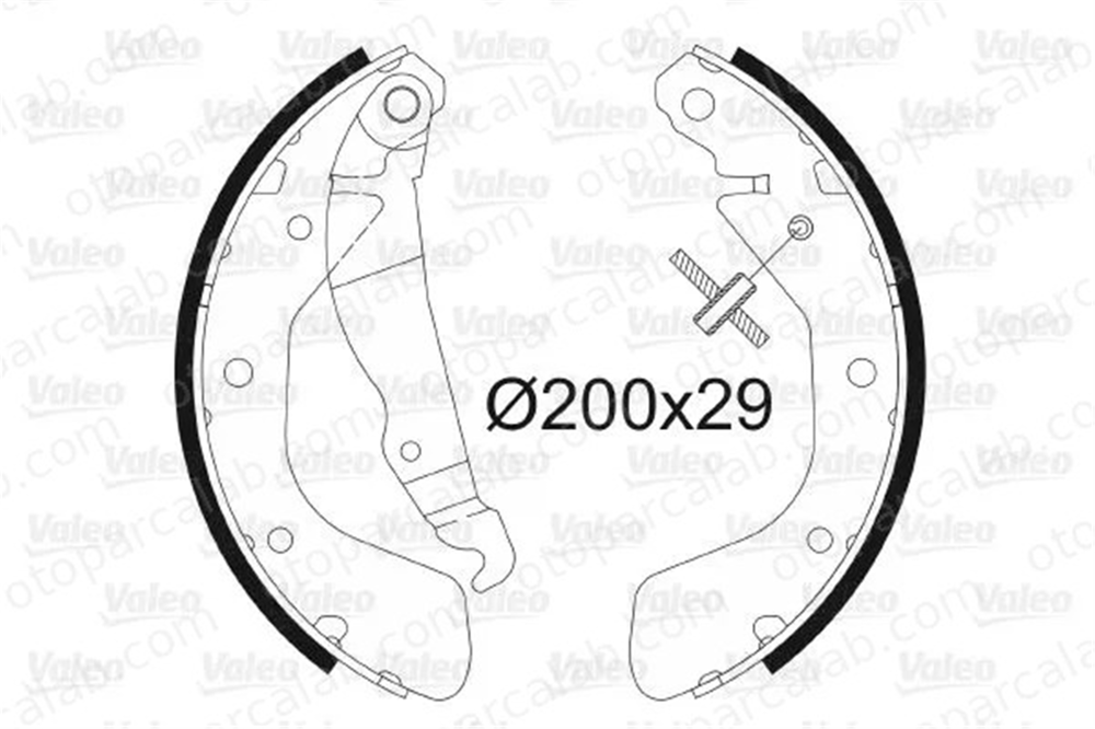 VALEO 562077 Fren Pabuçlu Balata Arka OPEL KADETT E KADETT E Hatchback 1605041 1605052