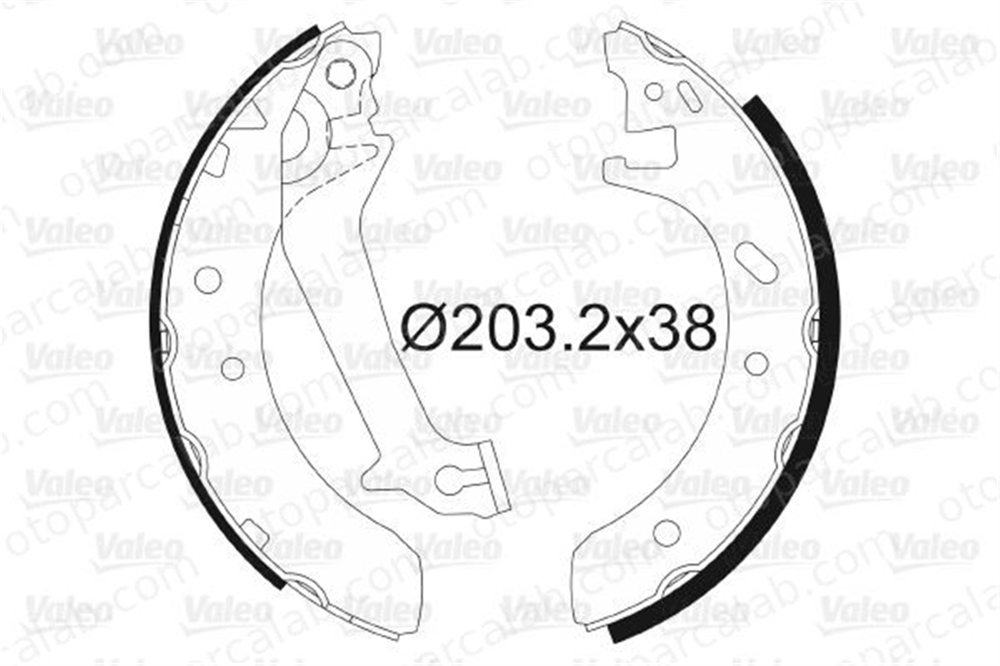 VALEO 562580 Fren Pabuçlu Balata Arka FORD ESCORT V ESCORT V Turnier 1014655 1044140