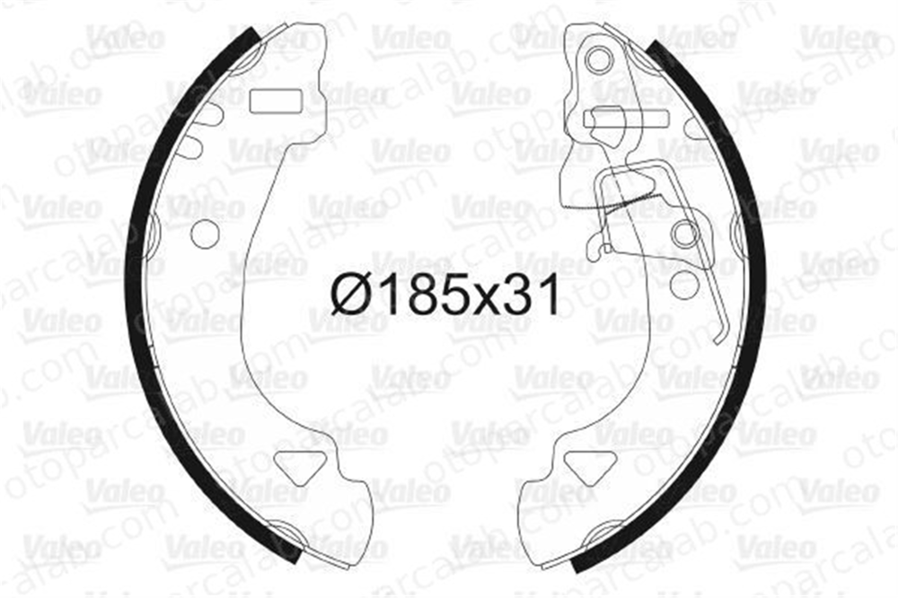 VALEO 562583 Fren Pabuçlu Balata Arka FIAT UNO PANDA 9945371 71738377