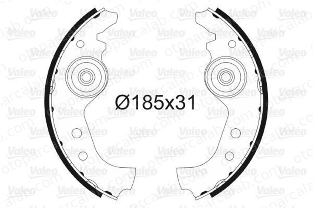 VALEO 562761 Fren Pabuçlu Balata Arka FIAT UNO PANDA 1300150 4352373