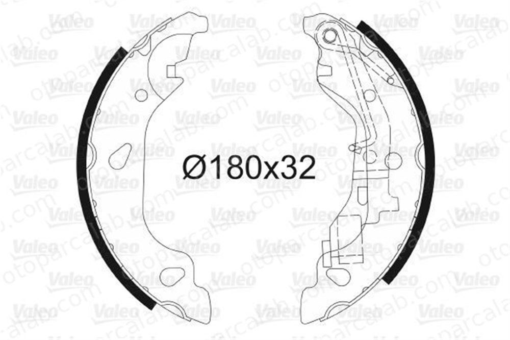 VALEO 562770 Fren Pabuçlu Balata Arka FIAT PUNTO PUNTO Kasa/eğik arka 77362296 71739597