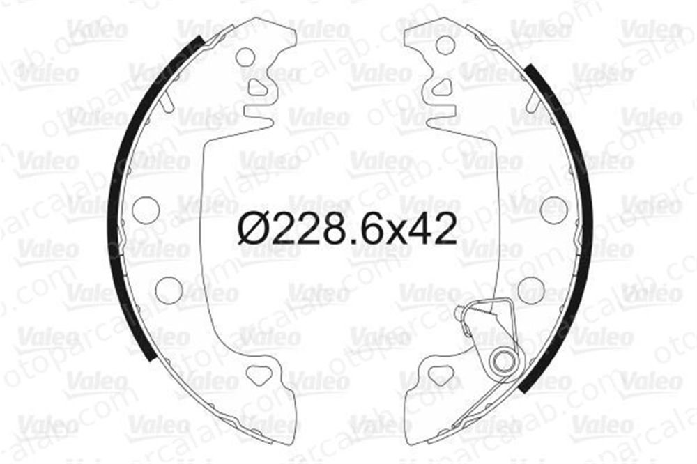 VALEO 562980 Fren Pabuçlu Balata Arka CITROËN C15 Kasa/büyük limuzin PEUGEOT 305 II 95625020 95624959