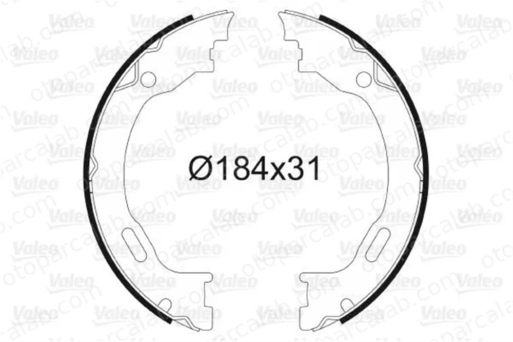 VALEO 564010 Fren Pabuçlu Balata Arka CHRYSLER 300C 300C Touring 5137624AA