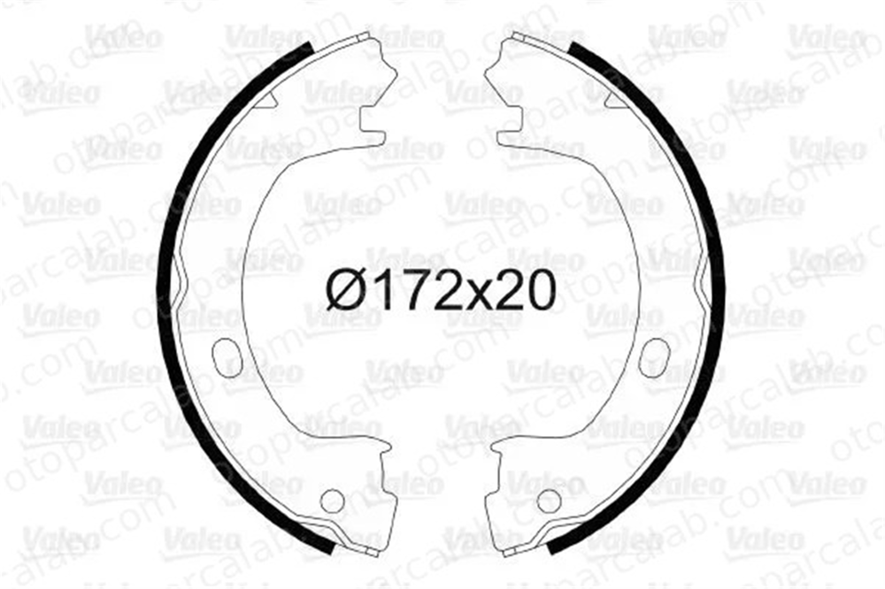 VALEO 564057 Fren Pabuçlu Balata Arka CHRYSLER PT CRUISER NEON II 4741772 5073647AA
