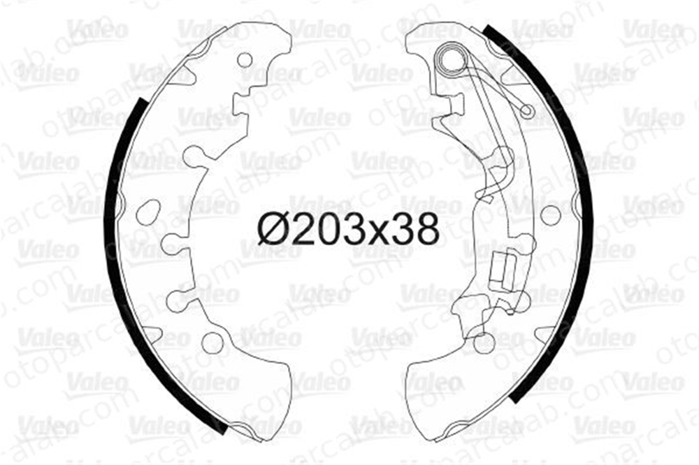 VALEO 564083 Fren Pabuçlu Balata Arka FIAT IDEA LANCIA MUSA 77362929 77364029