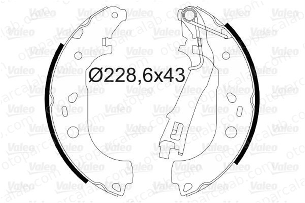 VALEO 564085 Fren Pabuçlu Balata Arka FIAT FIORINO Kasa/büyük limuzin FIORINO MPV 1605459 4241N8