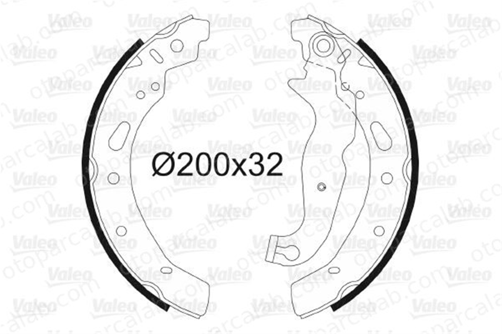 VALEO 564086 Fren Pabuçlu Balata Arka MAZDA 2 FORD KA 1558094 1581895