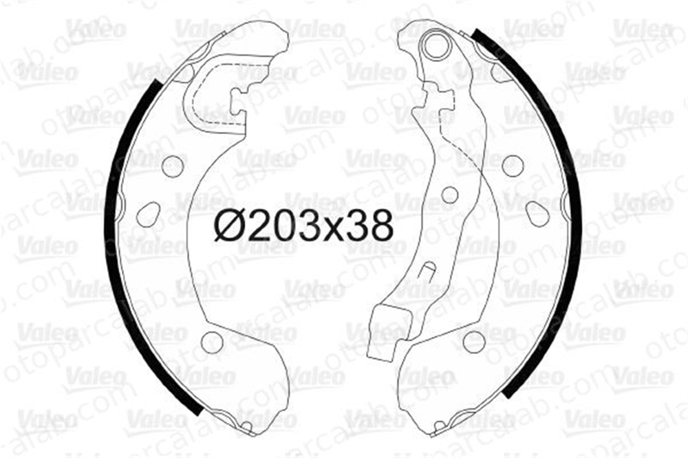 VALEO 564099 Fren Pabuçlu Balata Arka RENAULT CLIO III CLIO III Grandtour 7701208357 8671020711