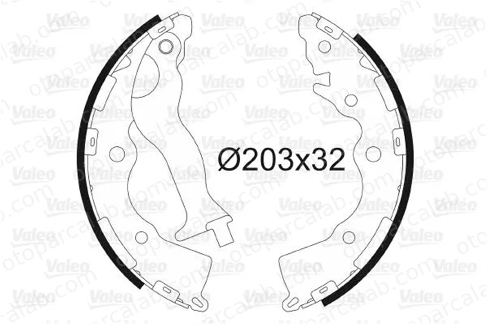 VALEO 564132 Fren Pabuçlu Balata Arka KIA RIO II RIO II Sedan 583051GA00