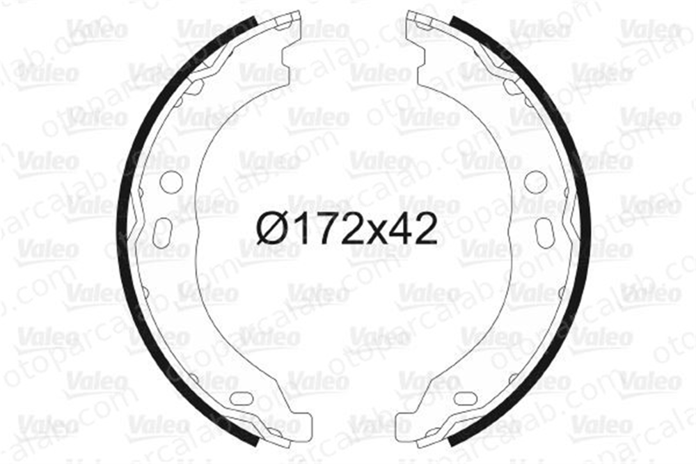 VALEO 564171 Fren Pabuçlu Balata Arka CITROËN JUMPER Panelvan/Van FIAT DUCATO Minibüs/Otobüs 7364023 4241N5