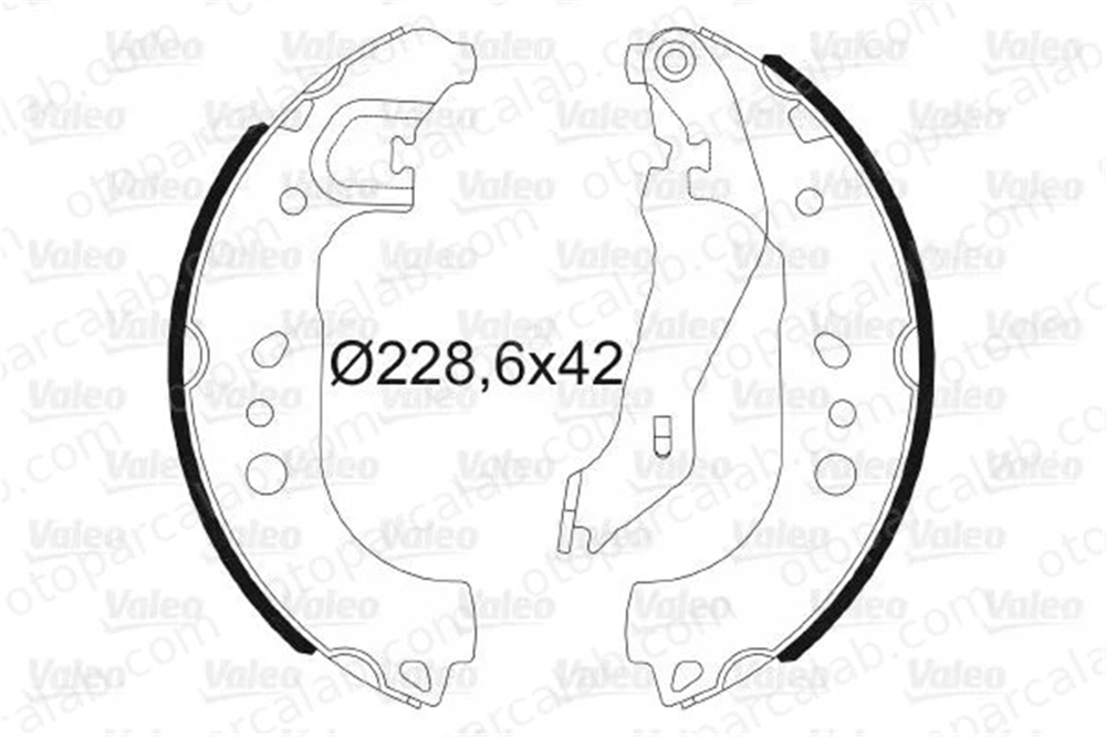 VALEO 564192 Fren Pabuçlu Balata Arka SEAT TOLEDO IV SKODA RAPID 6R0698525B