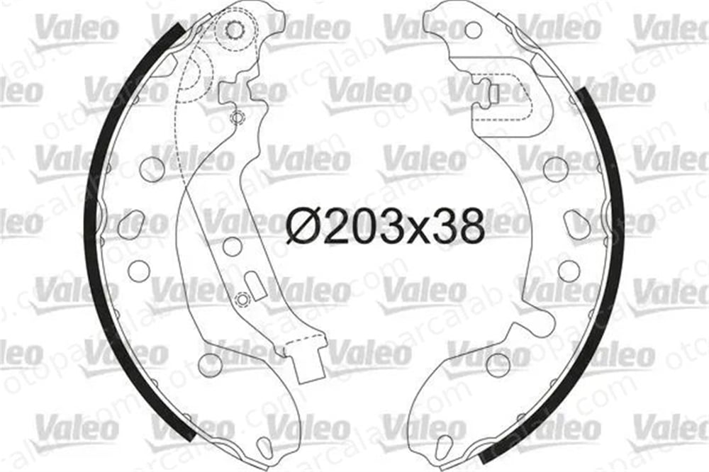 VALEO 564209 Fren Pabuçlu Balata Arka RENAULT CLIO II TWINGO II 440601843R 4534230100