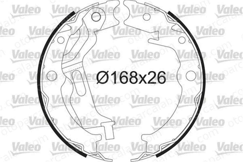 VALEO 564232 Fren Pabuçlu Balata Arka CHEVROLET EPICA LACETTI 6496764 96496764