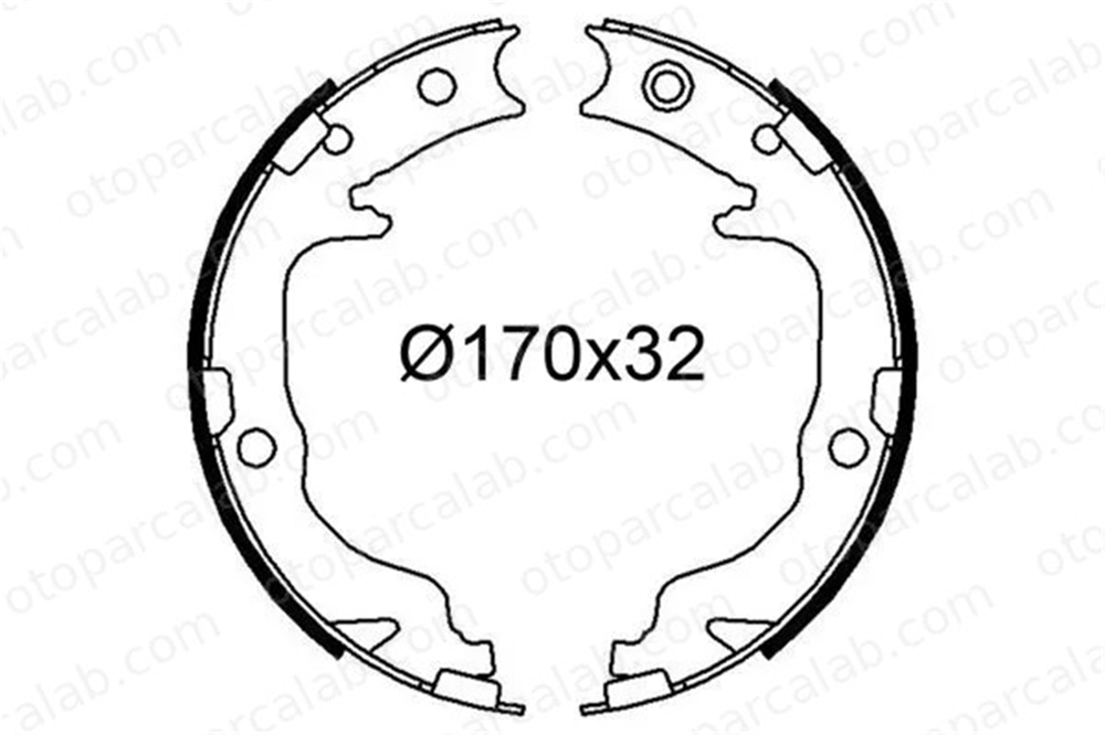 VALEO 564241 Fren Pabuçlu Balata Arka MITSUBISHI LANCER VIII ASX 191215AA 5191215AA