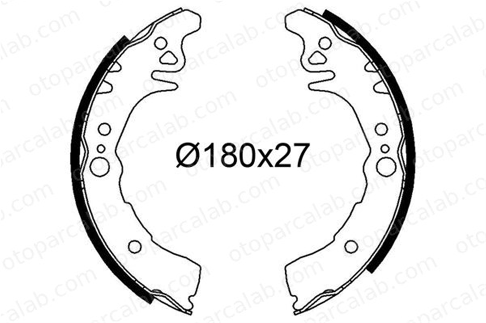 VALEO 564242 Fren Pabuçlu Balata Arka DAIHATSU SIRION TOYOTA YARIS 4495B1240 04495B1240