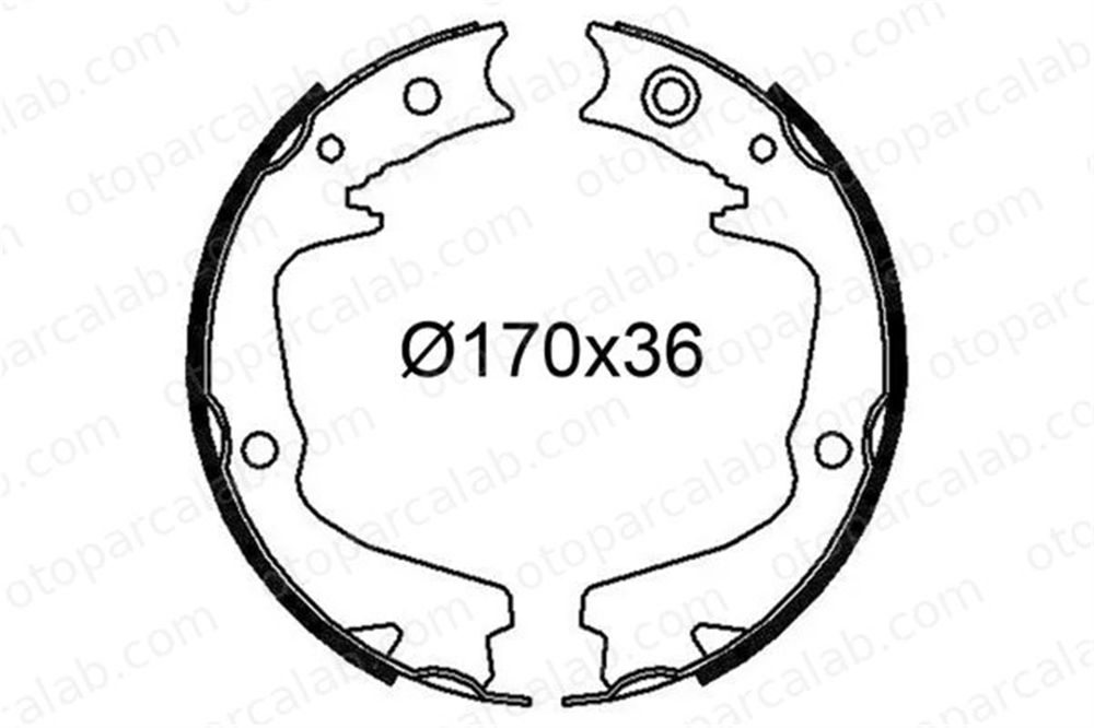 VALEO 564274 Fren Pabuçlu Balata Arka SUBARU LEGACY IV LEGACY IV Station wagon 26694AG000 266947G010