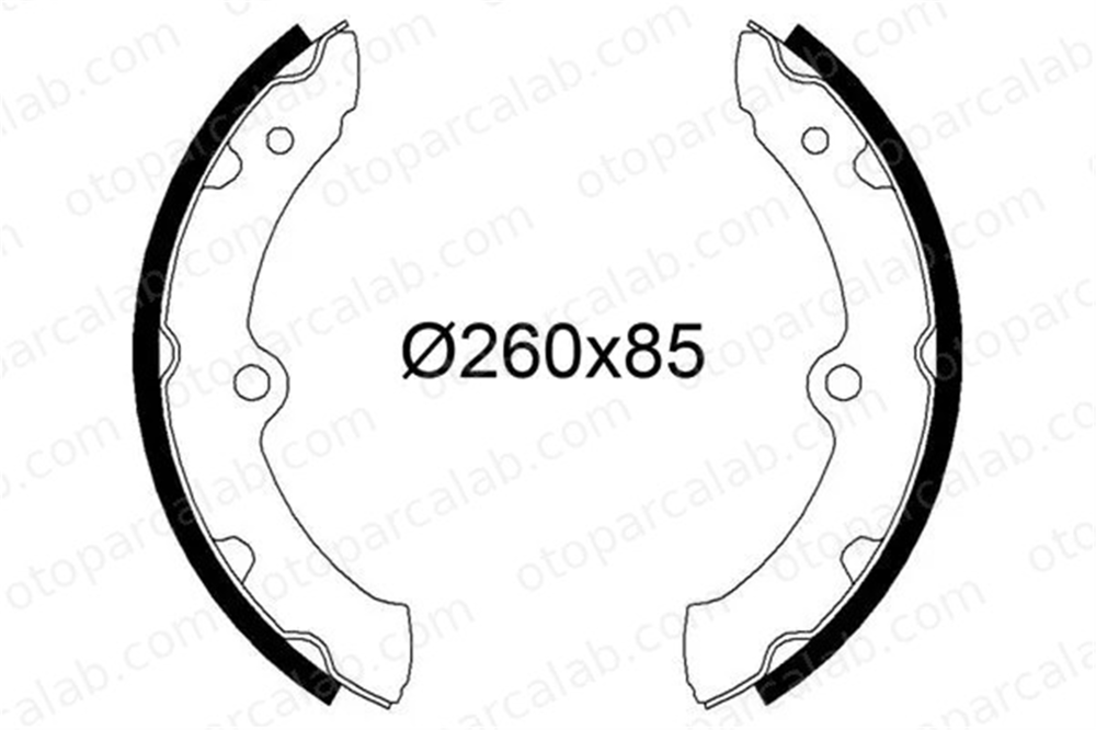 VALEO 564303 Fren Pabuçlu Balata Arka NISSAN CABSTAR TOYOTA DYNA Platform şasi 449525050 0449525050