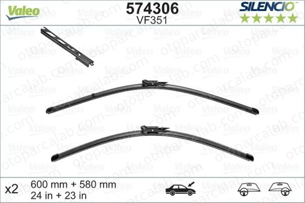 VALEO 574306 Silecek Süpürgesi Ön BMW 5 5 Touring 61610431438 431438