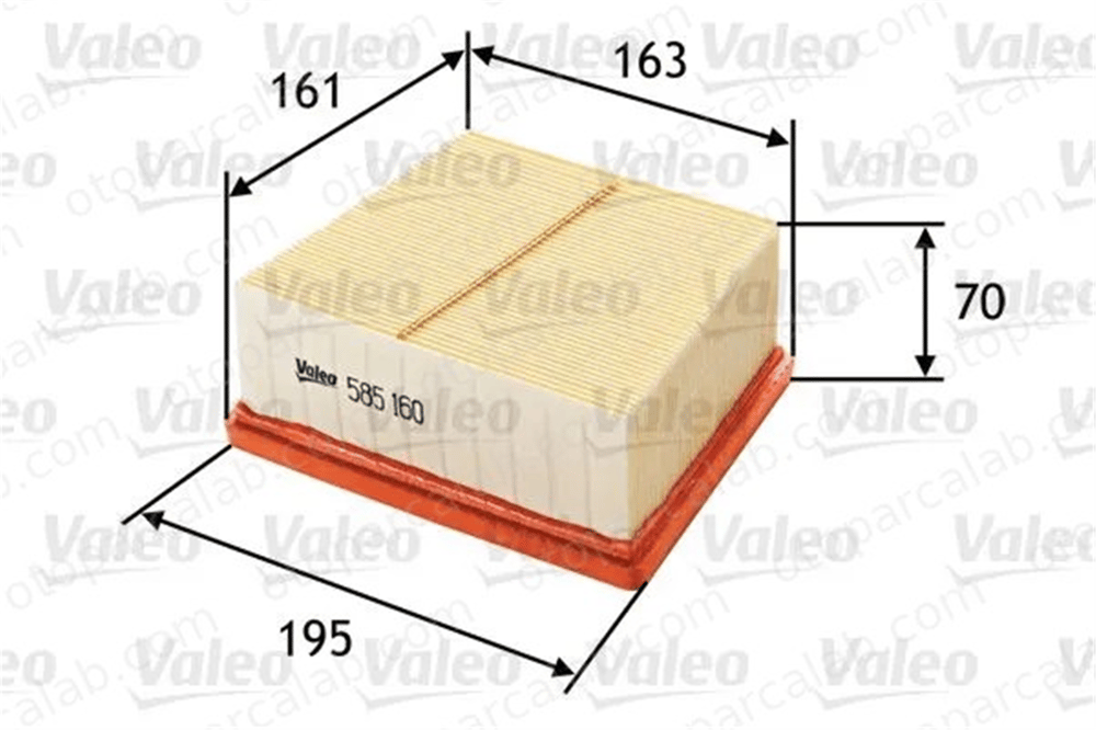 VALEO 585160 Hava Filtresi FORD FIESTA VI B-MAX 1516725 1729860