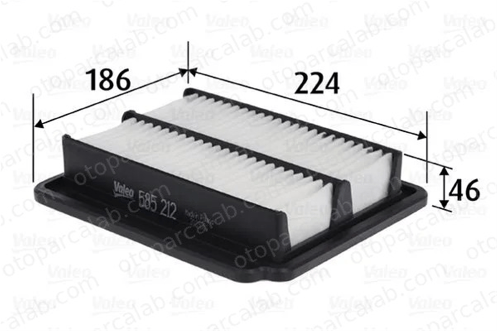 VALEO 585212 Hava Filtresi CHEVROLET AVEO / KALOS Hatchback AVEO / KALOS Sedan 96536696 42386928