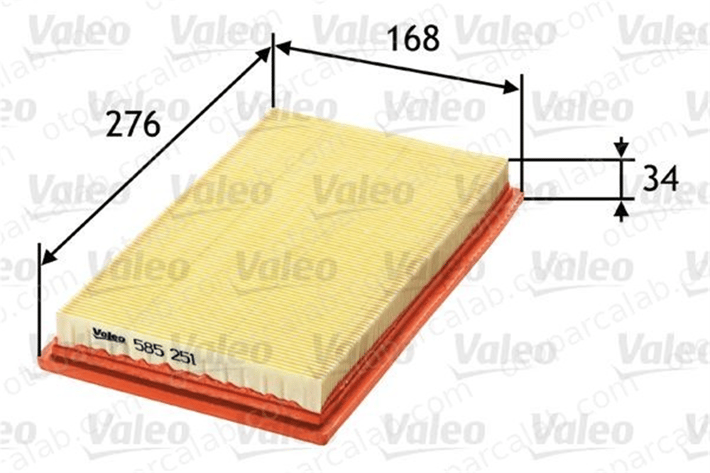 VALEO 585251 Hava Filtresi MINI MINI Cabrio MINI 13721491749 1491749