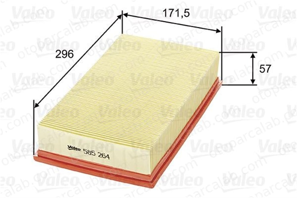 VALEO 585264 Hava Filtresi JAGUAR XF I XJ AJ82766 2W939601AC