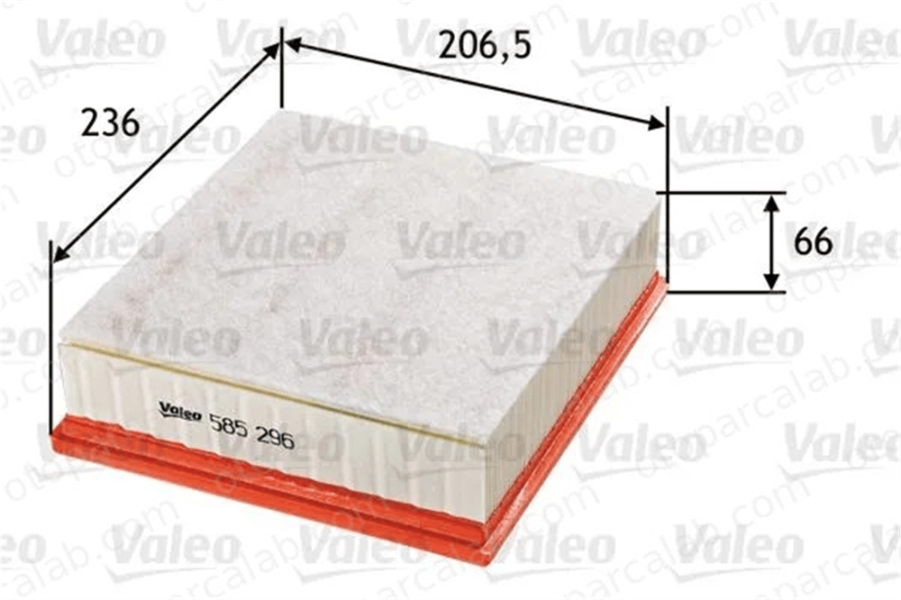 VALEO 585296 Hava Filtresi VOLVO S40 II S80 II 1418712 6M5Y9601AA
