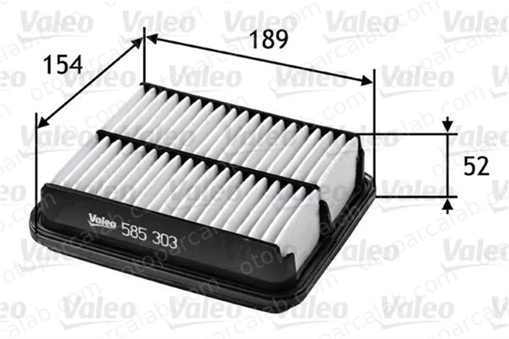 VALEO 585303 Hava Filtresi SUZUKI BALENO Station wagon BALENO 1378065G50 1378060G00