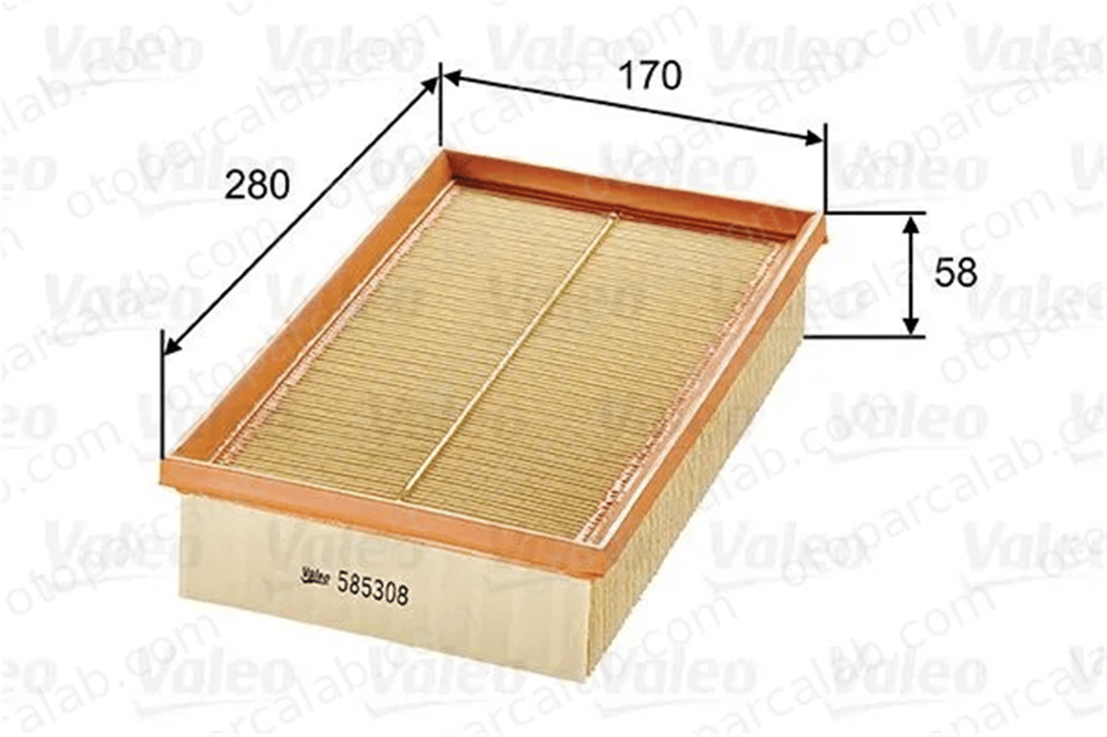 VALEO 585308 Hava Filtresi MERCEDES-BENZ 124 Sedan 124 T-Model 1110940004 A1110940004