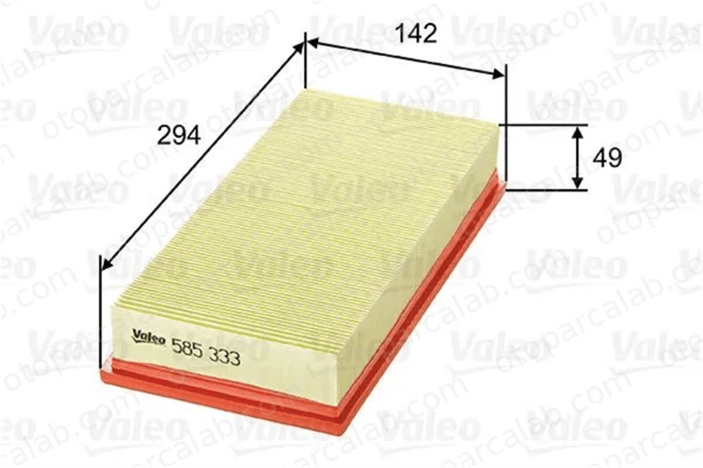 VALEO 585333 Hava Filtresi MG MG TF MGF PHE100540 GFE2461