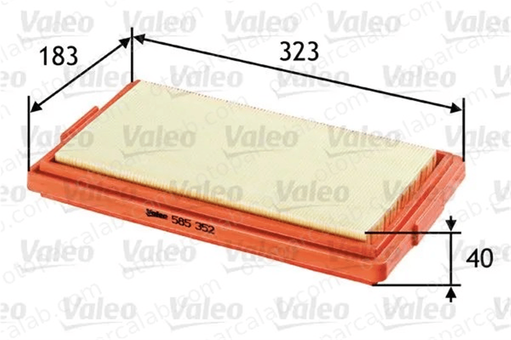 VALEO 585352 Hava Filtresi BMW 3 5 1271254 1278138