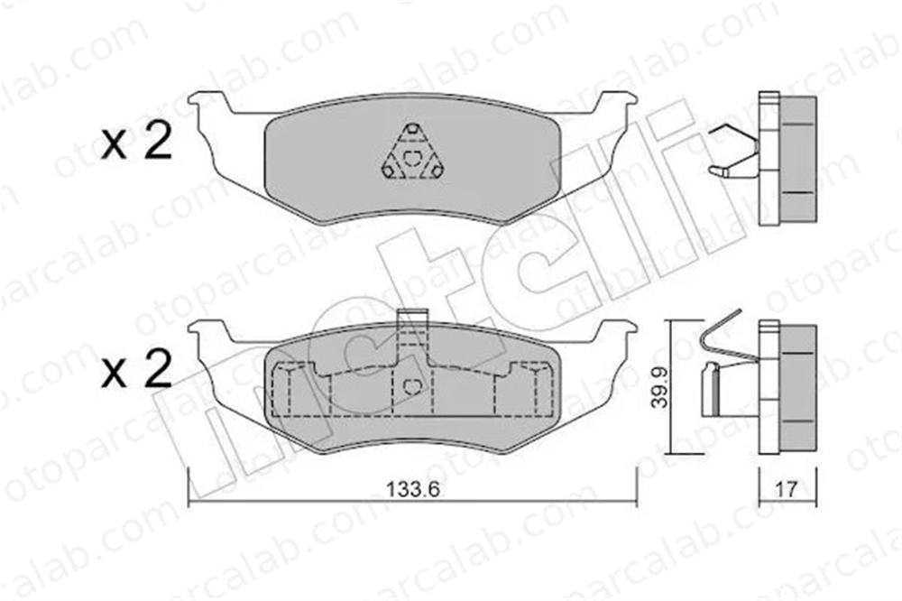 VALEO 598544 Fren Disk Balata Arka CHRYSLER PT CRUISER NEON 4762669 5018208AA